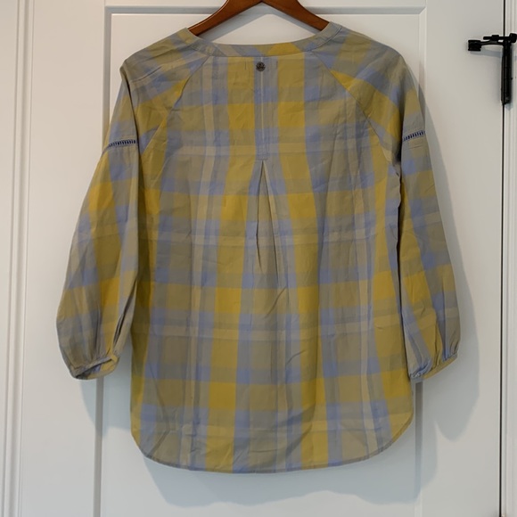 Prana Plaid Popover Blouse - Picture 8 of 8